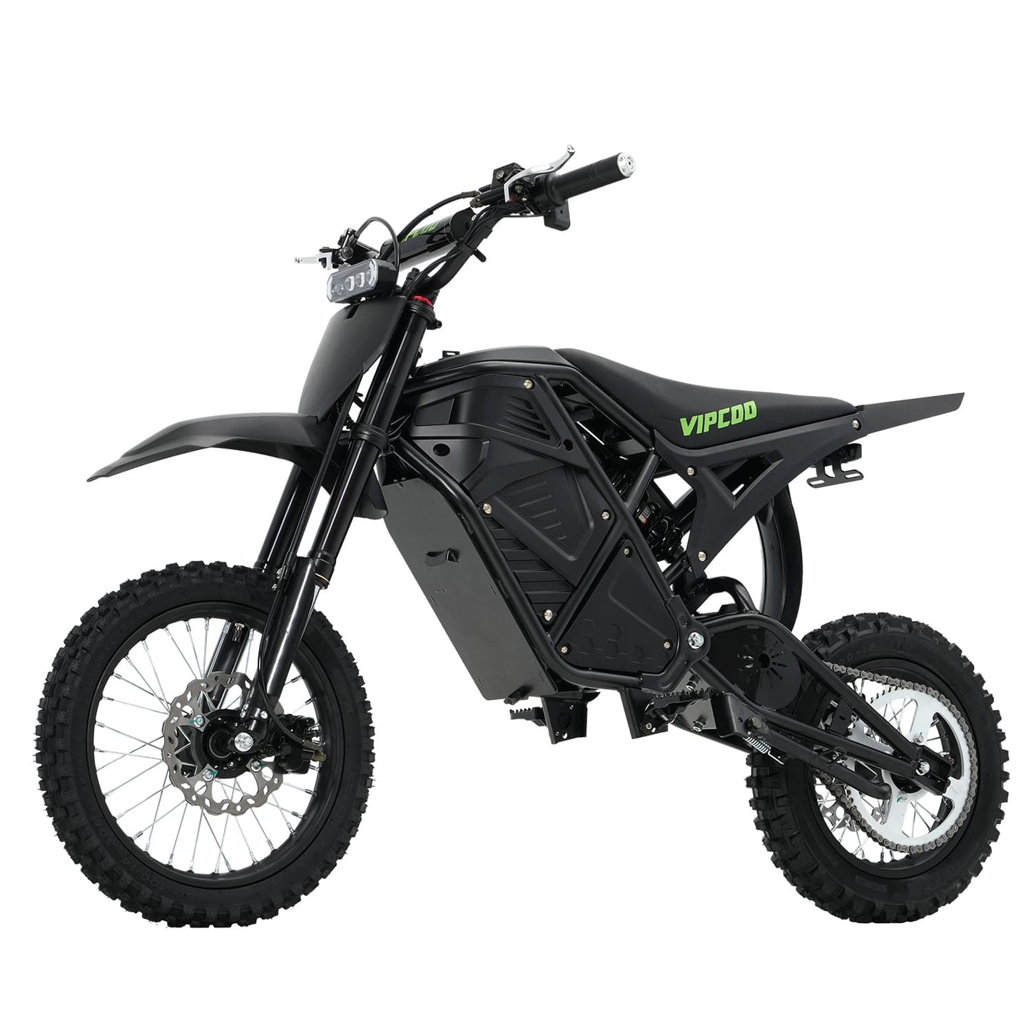VIPCOO H3 Electric Dirt Bike - Max Speed 37 MPH - Black COLOR