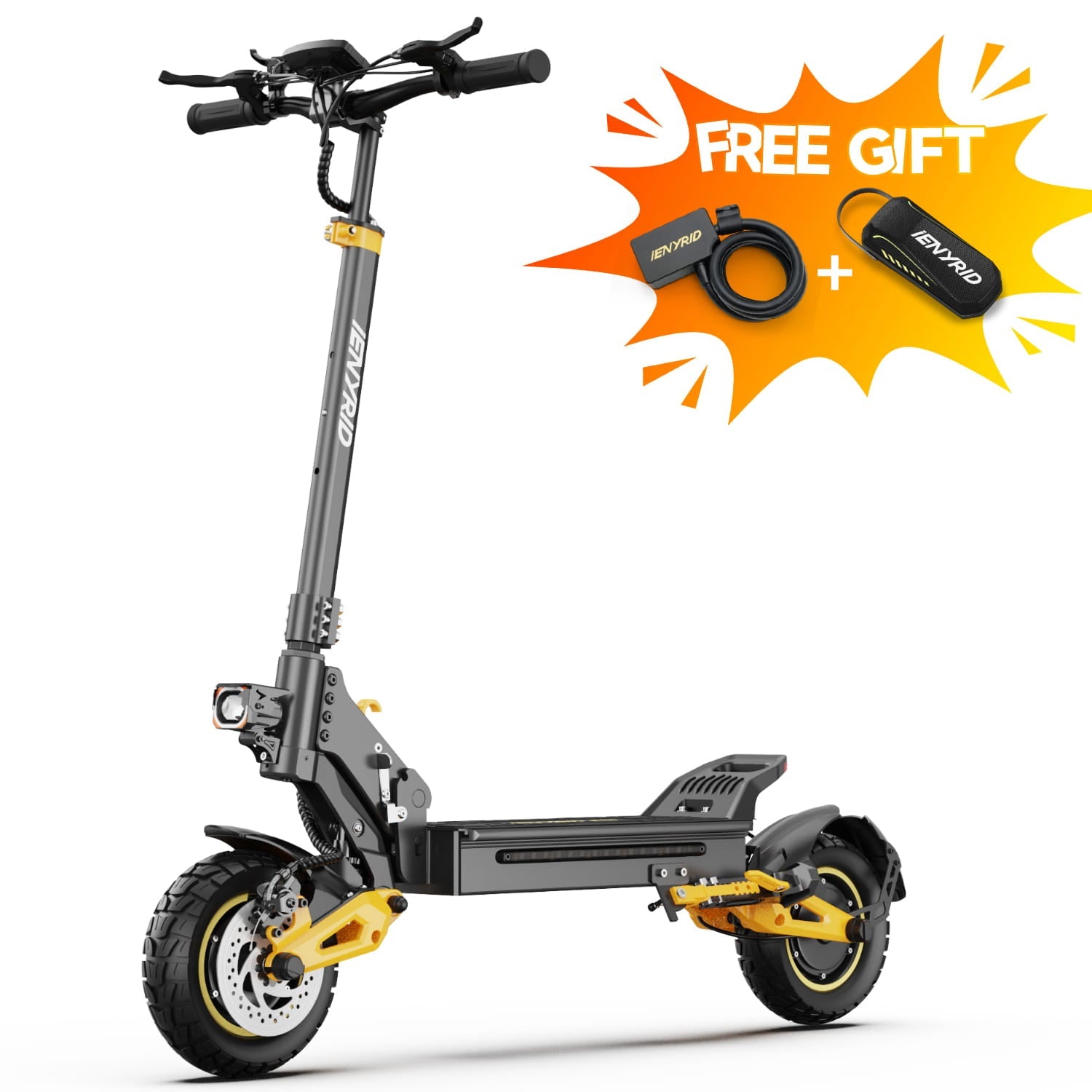 iENYRID ES1 with fingerprint lock and scooter bag