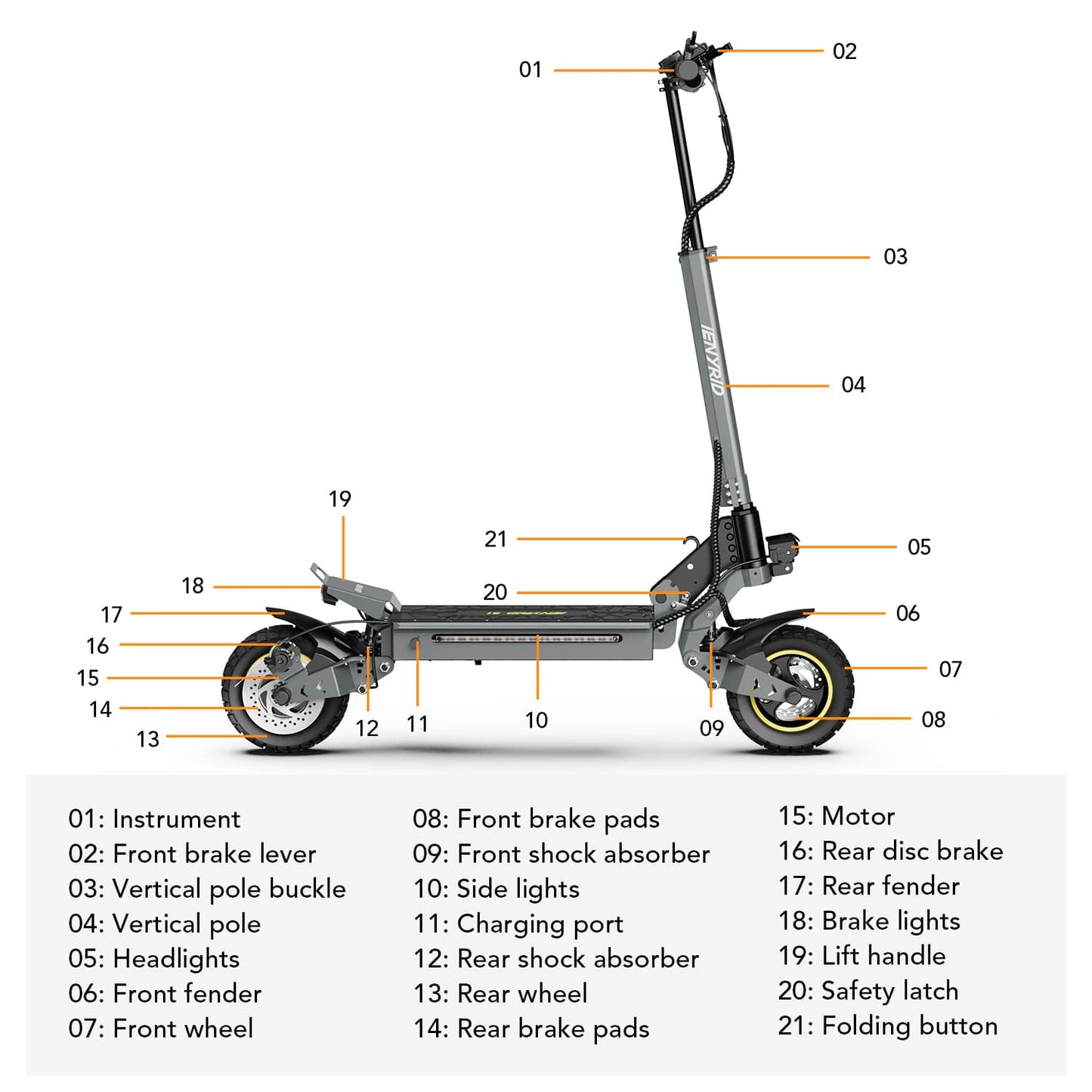 iENYRID S1 700W Electric Scooter for Adults