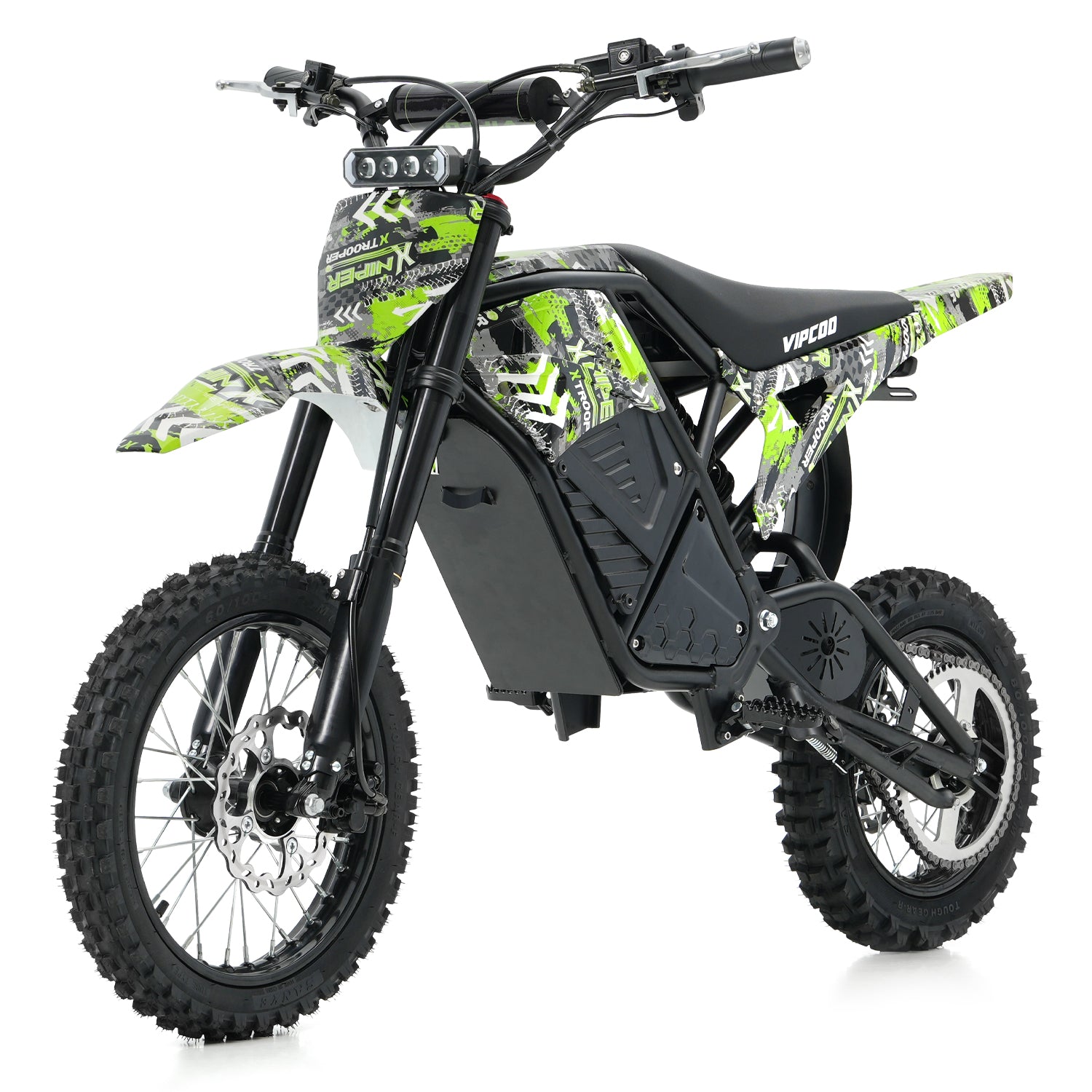 VIPCOO H3 Electric Dirt Bike - Max Speed 37 MPH