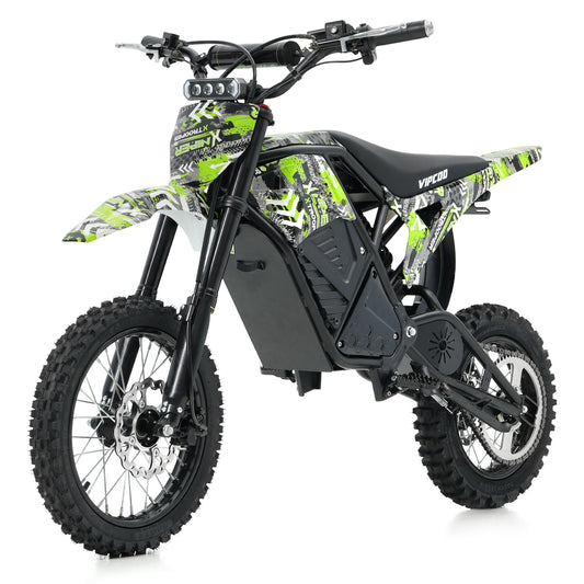 VIPCOO H3 Electric Dirt Bike - Max Speed 37 MPH