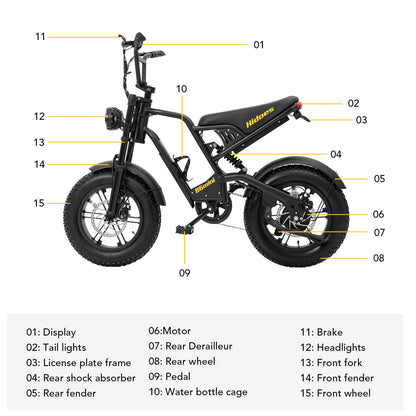 Hidoes B6 Mini Electric Bike for Teens