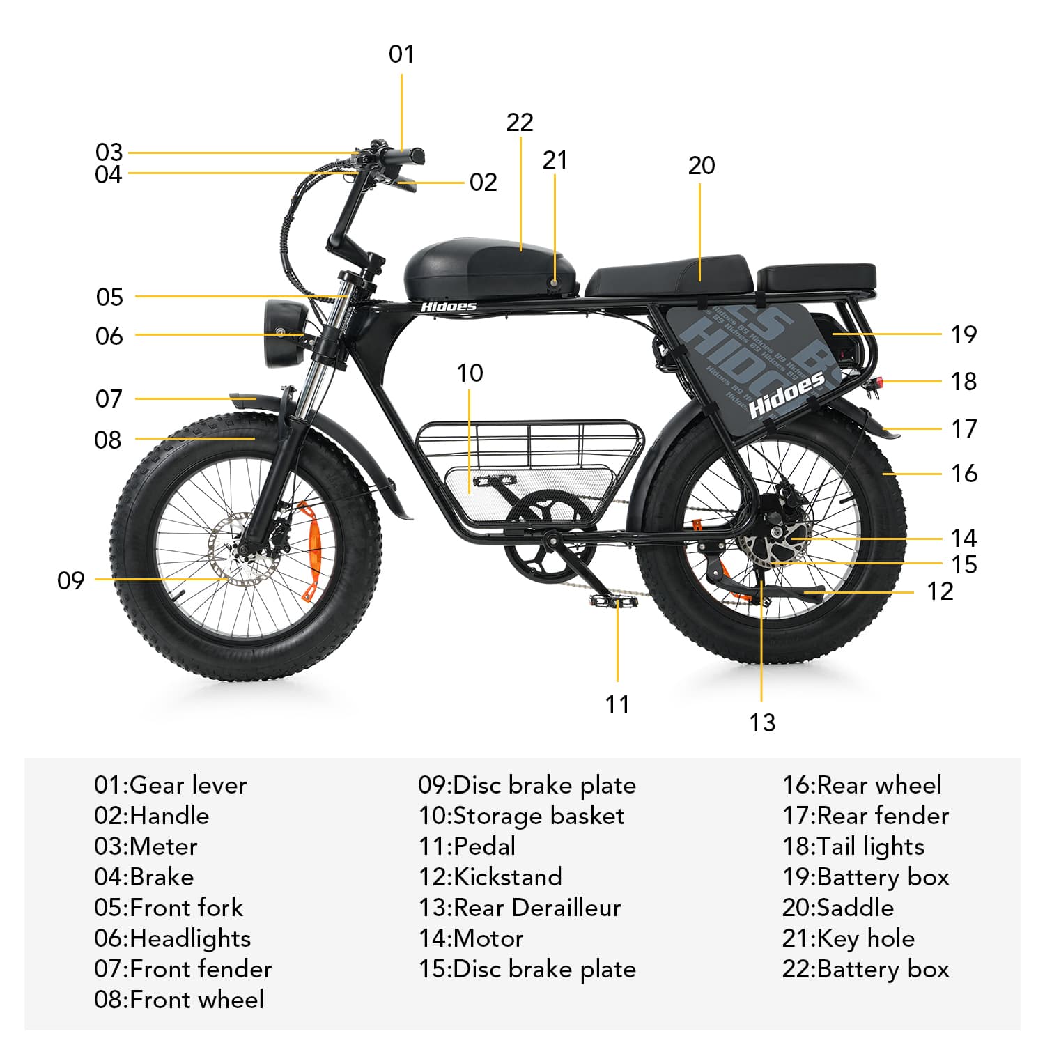 Hidoes B9 Dual Battery Electric Bike