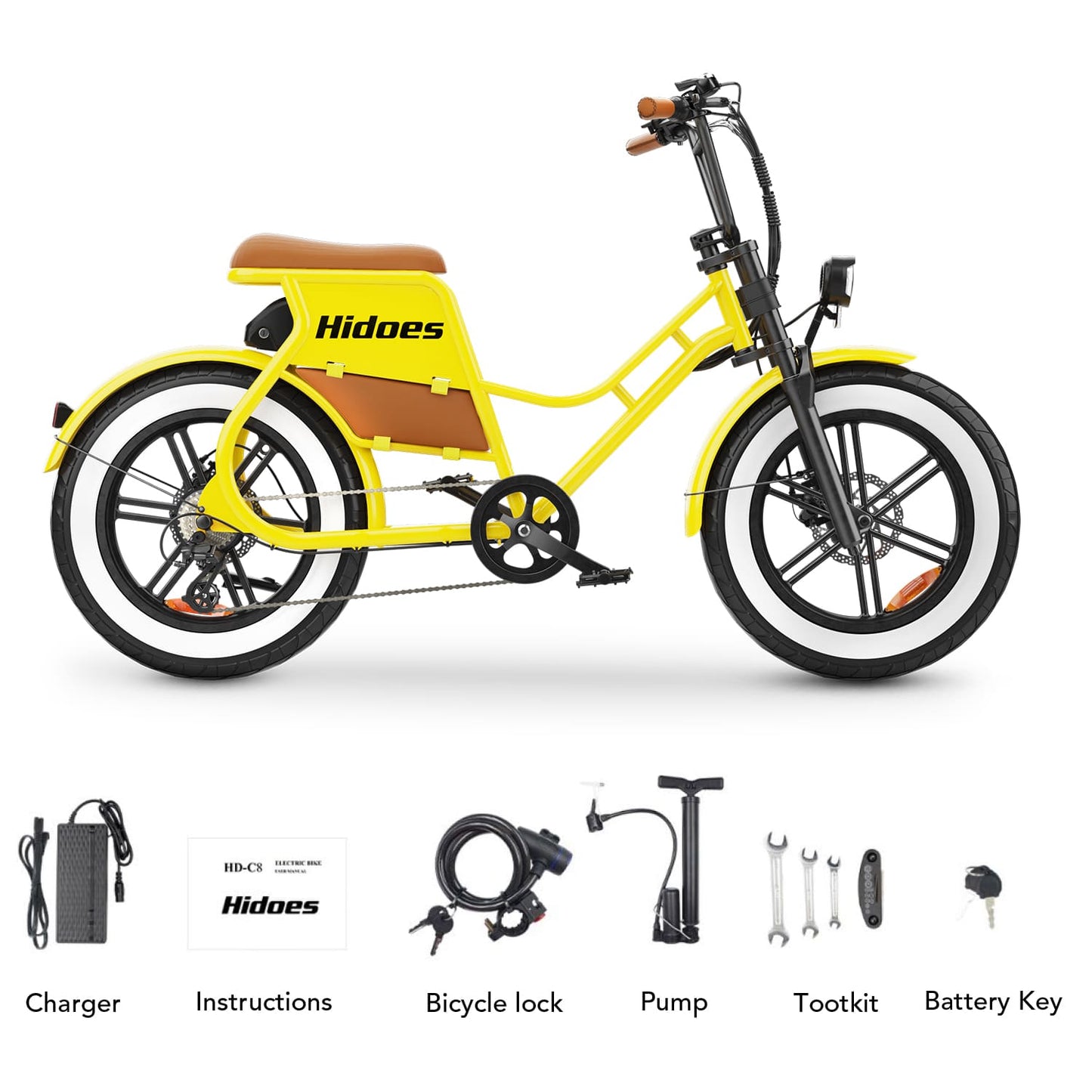 Hidoes C8 Fat Tire Electric Cycle for Woman