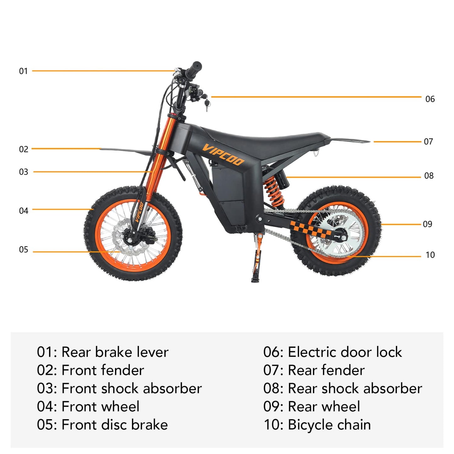 VIPCOO H2 Electric Dirt Bike