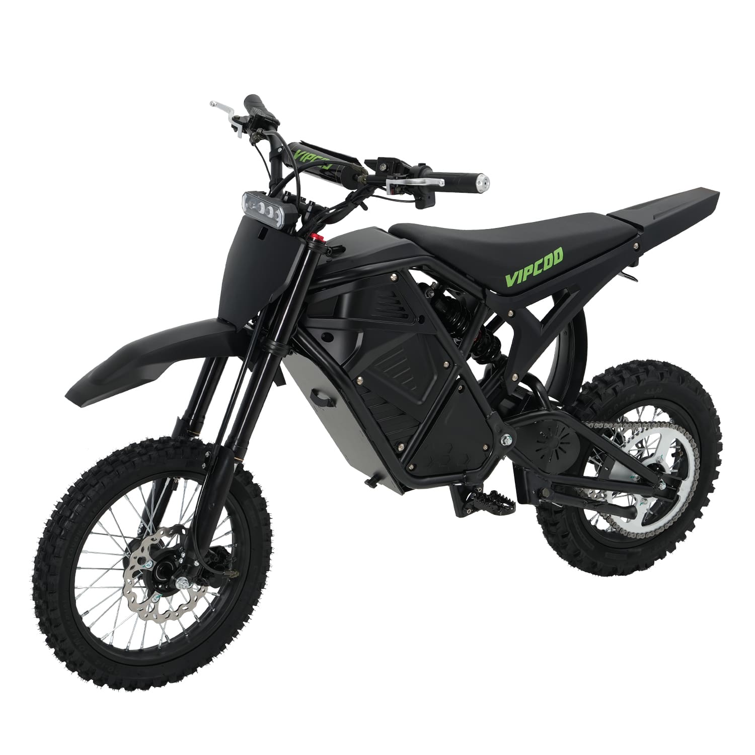 VIPCOO H3 Electric Dirt Bike - Max Speed 37 MPH - Black COLOR