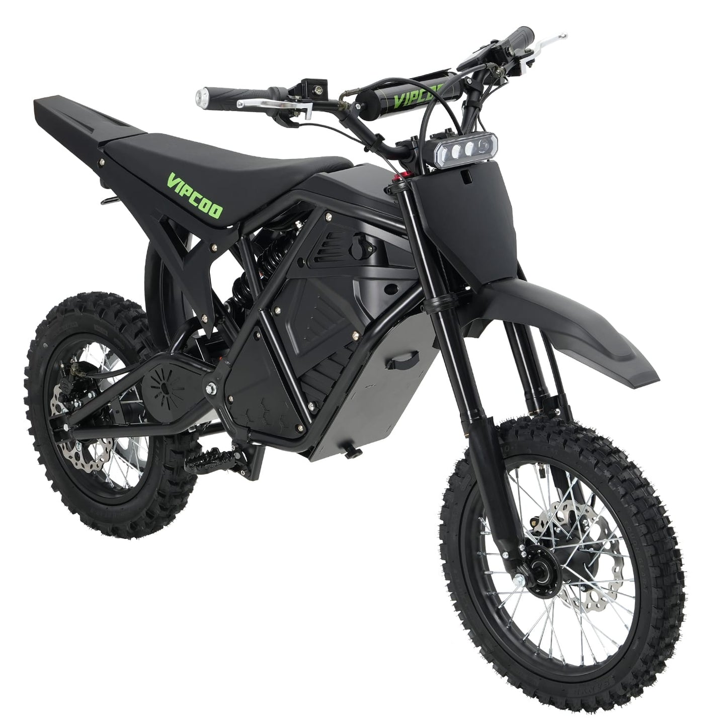 VIPCOO H3 Electric Dirt Bike - Max Speed 37 MPH - Black COLOR