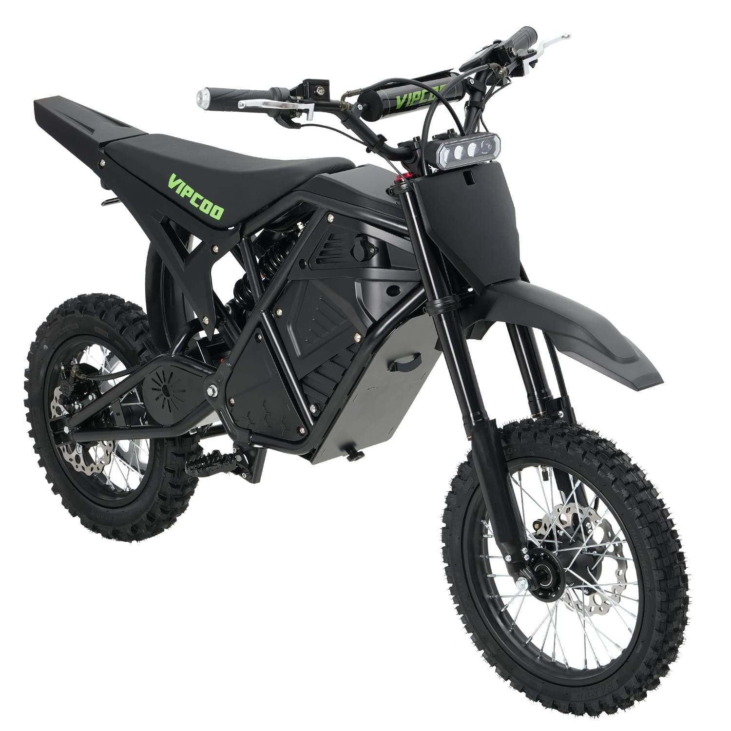 VIPCOO H3 Electric Dirt Bike - Max Speed 37 MPH - Black COLOR