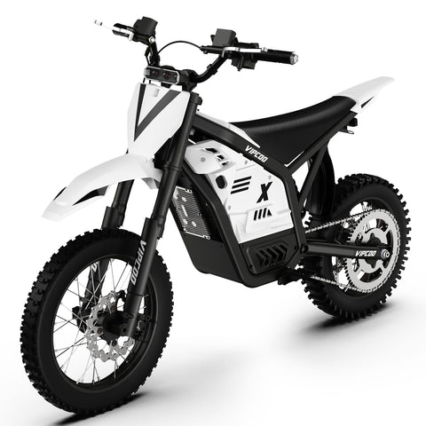 VIPCOO H2 Electric Dirt Bike for Teens & Adults | 3500W Motor | 48V 23Ah Removable Battery | 3-Speed Modes | IPX4 | Ages 12+ | Height 4’7"–5’11" (140–180cm)