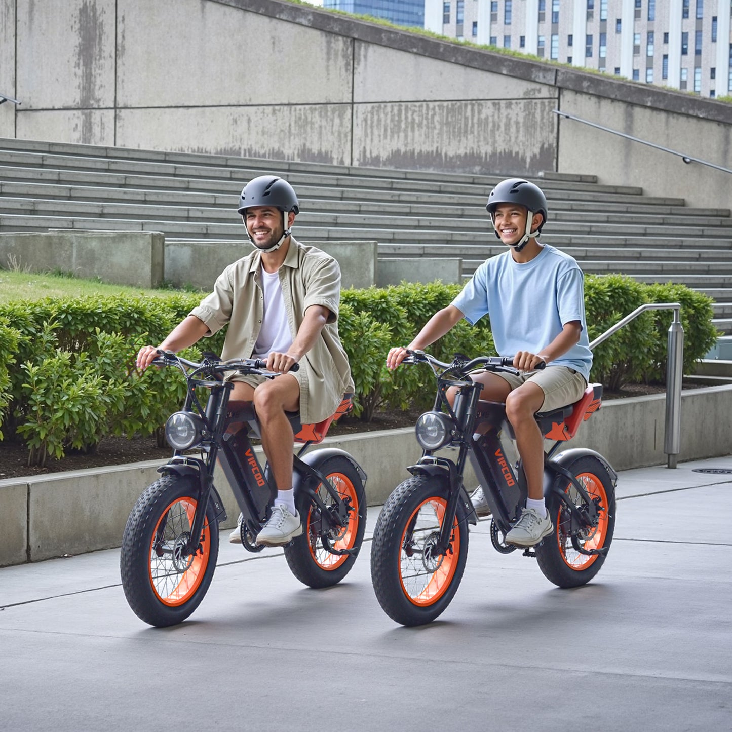 VIPCOO VM6 Fat Tyre Electric Bike For Adults, 750W Motor, 48v 18.2ah battery, max speed 25 mph, pure electric range 30 miles, pedal assist range 47 miles, max load 330 lbs