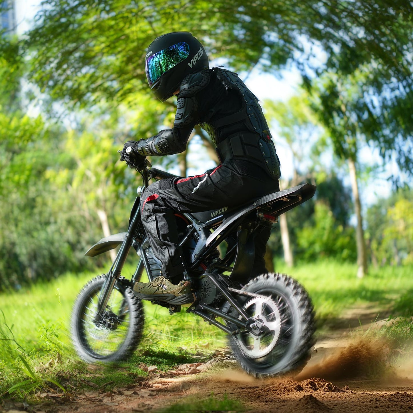 VIPCOO H3 Electric Dirt Bike - Max Speed 39 MPH