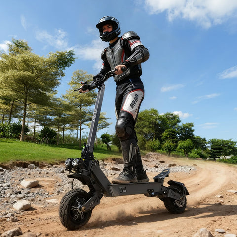 VIPCOO VS9 3600W Dual Motor Off Road Electric Scooter for Adults: Dual 1800W Motors, 60V 26Ah Battery, 40 mph Speed, 56 Miles Range, 330 lbs Load