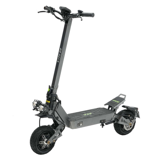 VIPCOO VS9 3600W Dual Motor Off Road Electric Scooter for Adults: Dual 1800W Motors, 60V 26Ah Battery, 40 mph Speed, 56 Miles Range, 330 lbs Load