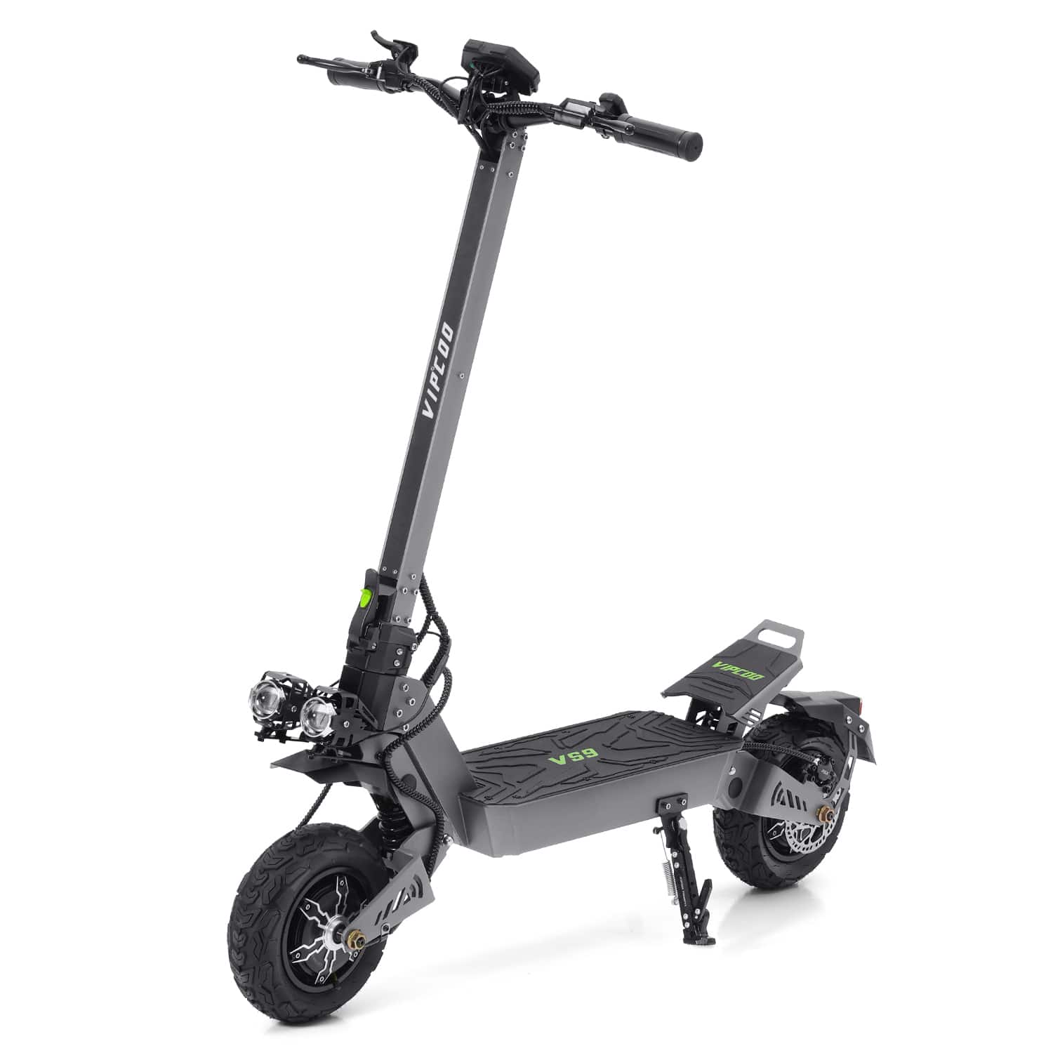 VIPCOO VS9 3600W Dual Motor Off Road Electric Scooter for Adults: Dual 1800W Motors, 60V 26Ah Battery, 40 mph Speed, 56 Miles Range, 330 lbs Load