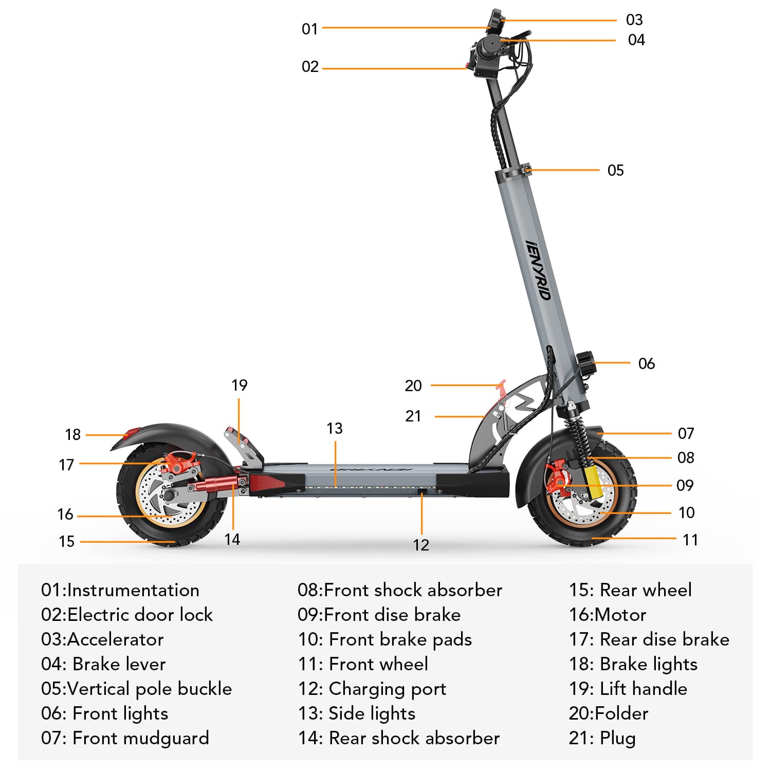 iENYRID A1 Commuter Electric Scooter for Adults