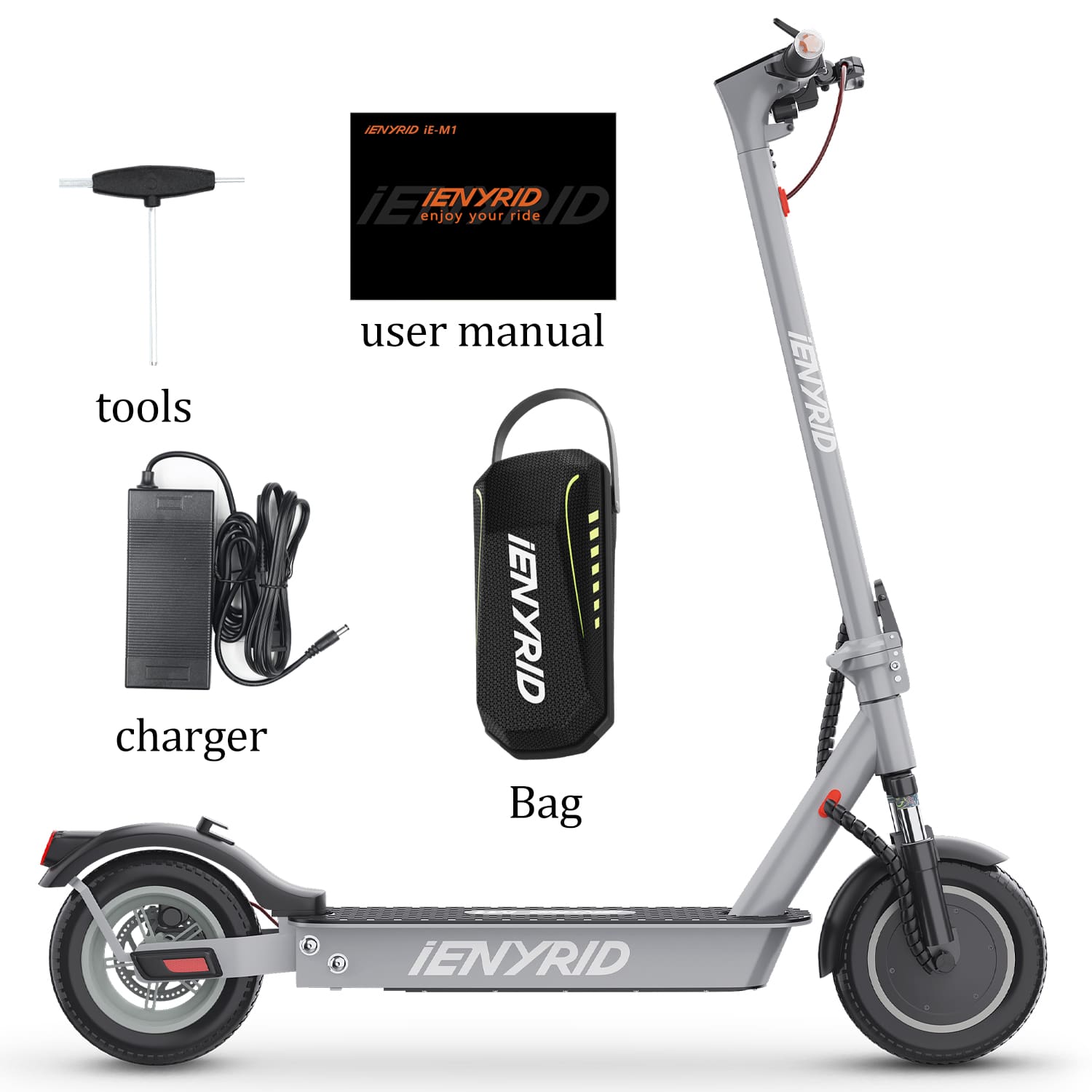 iENYRID M1 500W folding electric scooter for commuting, 450Wh Battery, Max Speed 22Mph, 15-22 Mi Distance, Max Load 265 Lbs, Smart APP control