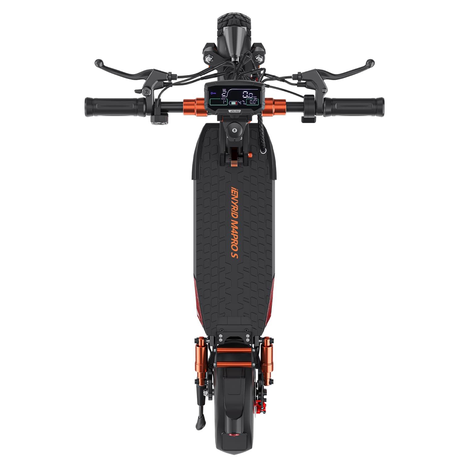 iENYRID M4 Pro S is folding electric scooter with advanced braking, dual suspension, and full safety lighting.
