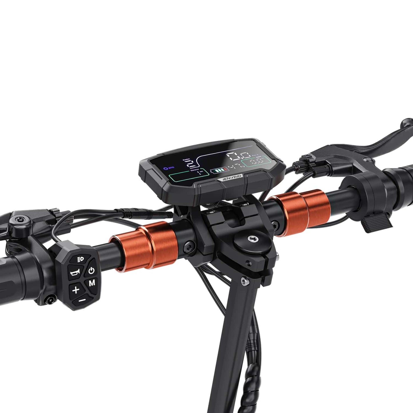 iENYRID M4 Pro S is folding electric scooter with advanced braking, dual suspension, and full safety lighting.