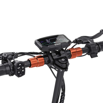 iENYRID M4 Pro S is folding electric scooter with advanced braking, dual suspension, and full safety lighting.